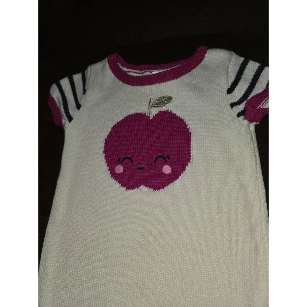 Gymboree charm class apple sweater dress size 3t
